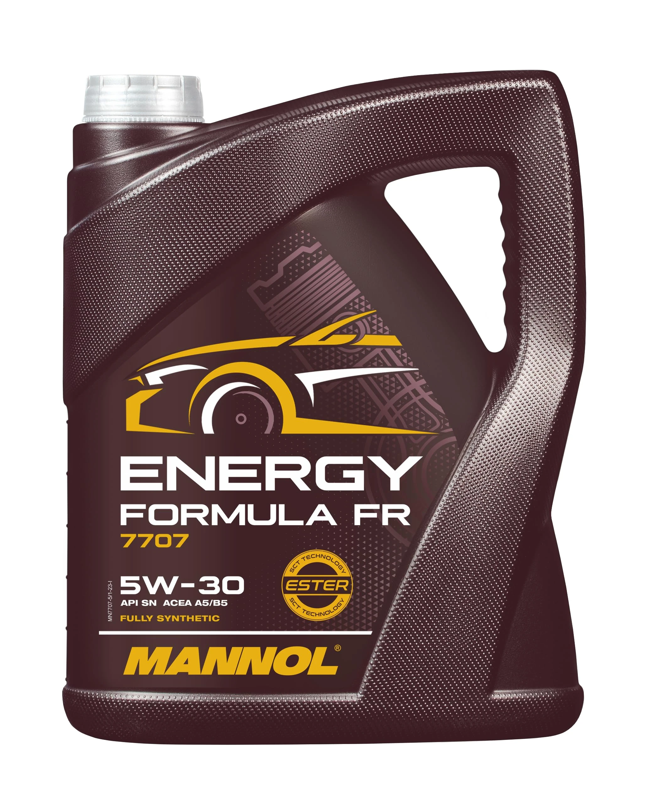 Mannol 5 Litre Energy Formula FR 5W-30 Engine Oil 7707 ACEA A5/B5 Fully Synthetic Ester Technology