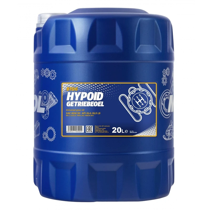 MANNOL Hypoid gear oil, 80W-90 API GL 4/GL 5 LS, 1 litre