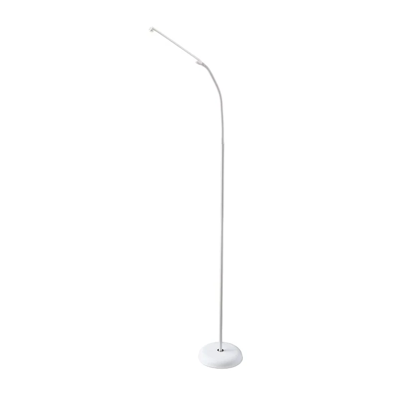 Daylight Company Unolamp Floor, Standing Lamp for Living Room, Bedroom, Salon, Office, Touch Control, Flexible Arm, Sleek Design, Multipurpose Use - White