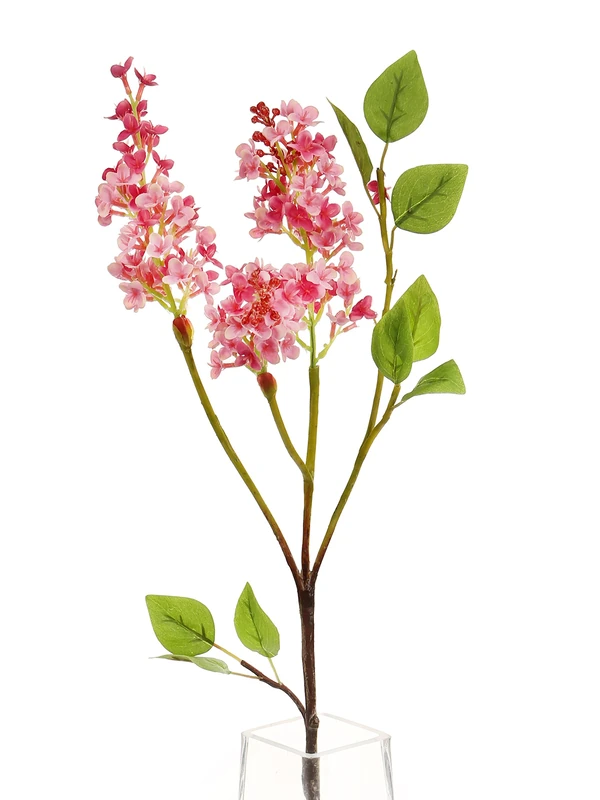 Floral Elegance Artificial 76cm Single Stem Pink Lilac Blossom Flowers x 12 - Image 1