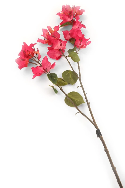 Floral Elegance Artificial 107cm Single Stem Cerise Bougainvillea Flowers x 12