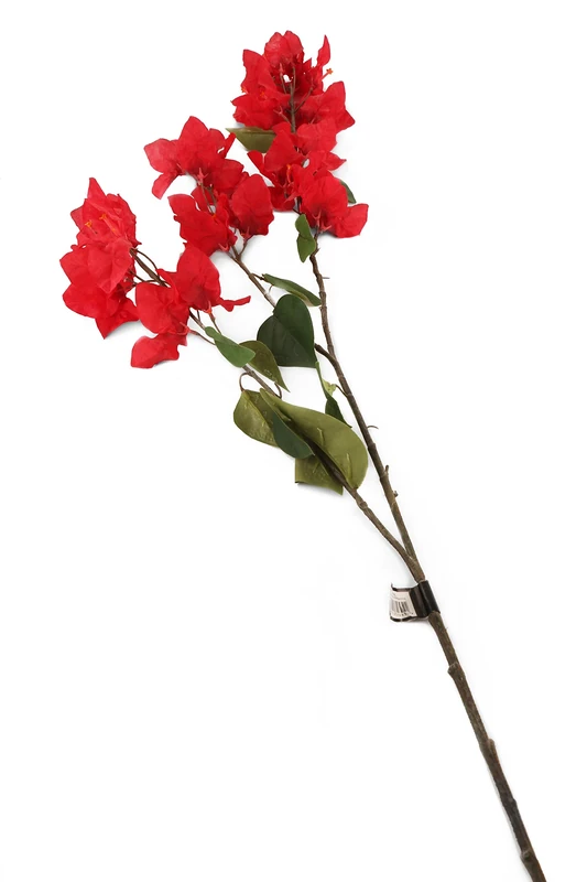 Floral Elegance Artificial 107cm Single Stem Red Bougainvillea Flowers x 12