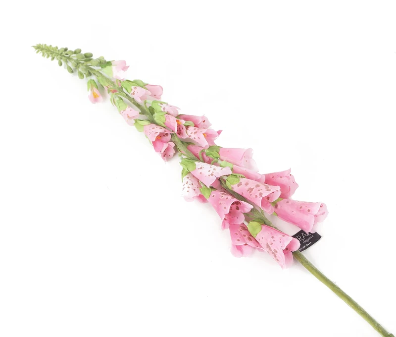 Floral Elegance Artificial 84cm Single Stem Pink Foxglove Flowers x 12