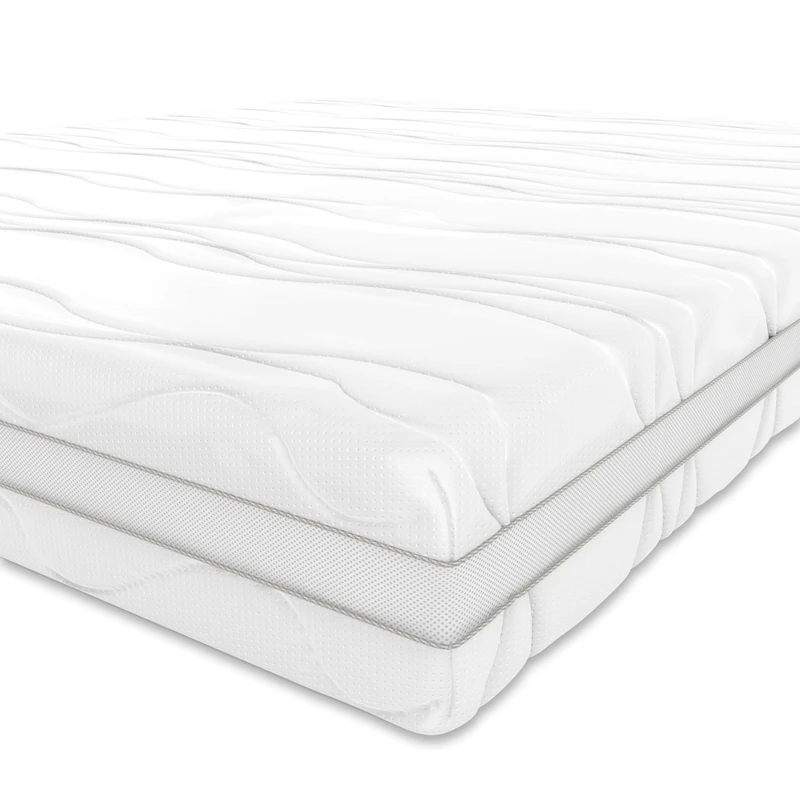 Amazon Basics - 7-zone Memory Foam Mattress, Medium-Firm, 90 x 200 cm, White