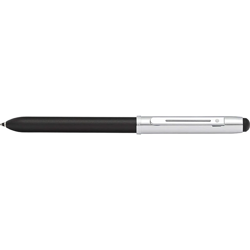 Sheaffer Quattro Multi-Function Pen (3 x Ballpoint Pens - Black/Blue and Red - Touchscreen Stylus Function) - Black/Chrome