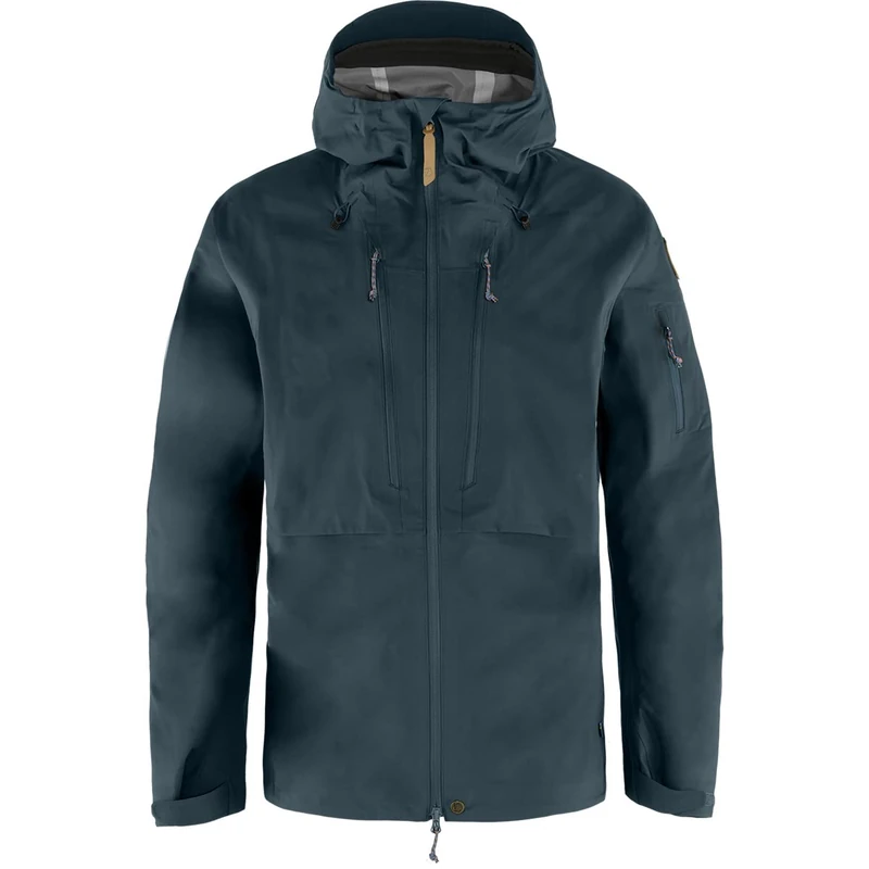 FJÄLLRÄVEN Men's Keb Eco-shell Jacket, Dark Navy, L