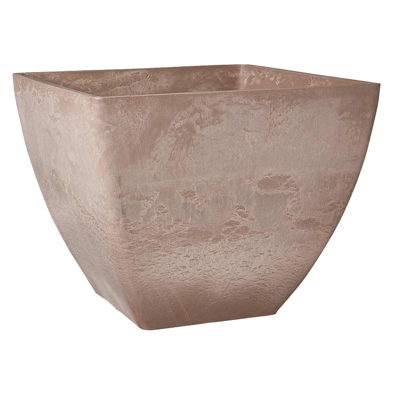 Arcadia Garden Products PSW FB40TP Simplicity Square, 16" x 13", Taupe - Image 1