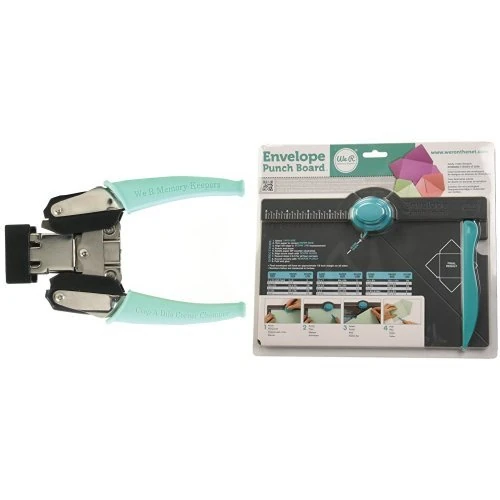 We R Memory Keepers Crop-A-Dile Rounded Corner Chomper Tool + Envelope Punch Board - Image 1