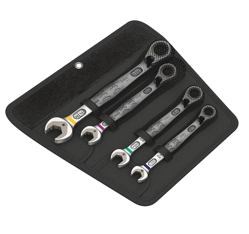 Wera 05020092001 "Joker Rachet Set for Switch Combination Wrench Imperial - Silver (4pc Imperial)