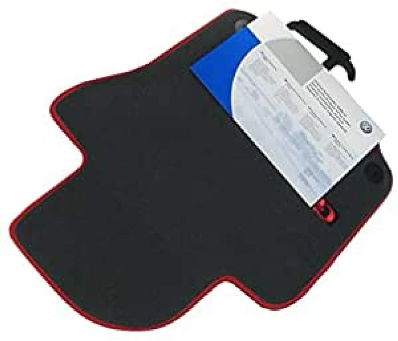 Volkswagen 1 K1061271pbryj Textile Foot Mats Rear, Anthracite/Red