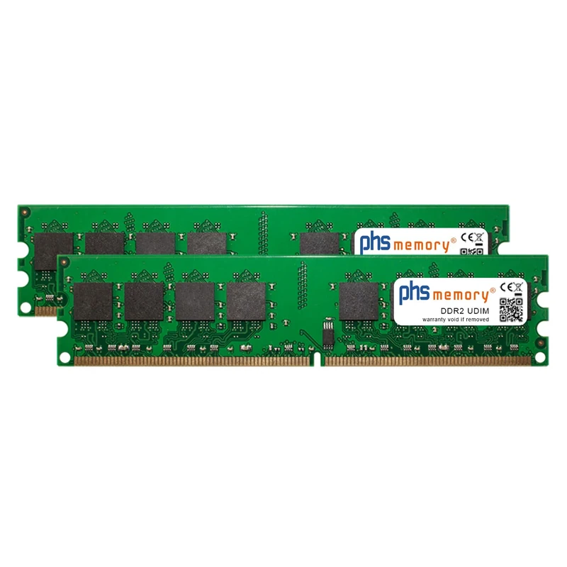 PHS-memory 4 GB (2 x 2 GB) RAM Memory Kit for MSI SLI-F K9N4 DDR2 UDIMM 800 MHz PC2-6400U