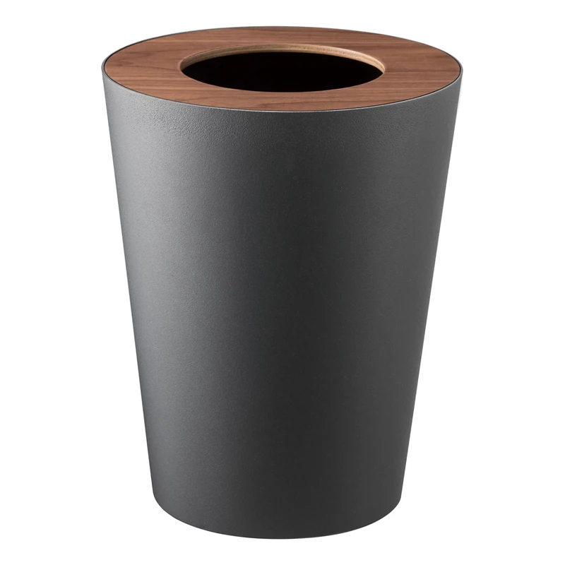 Yamazaki Rin Trash Can Round BR, Brown