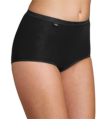 Sloggi Womens Basic Maxi 3 Pack Cotton Brief Size 24 in Black