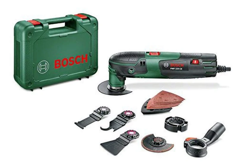 Bosch PMF 220 CE Multi-Tool Set - 220W, Star Lock & Magnet Hold