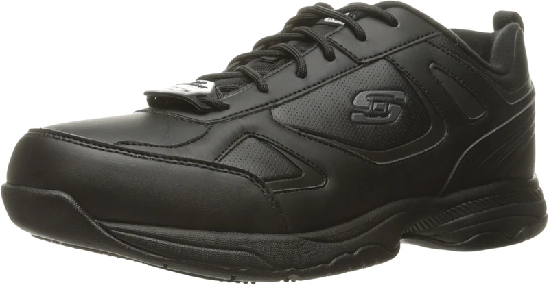 Skechers Men's Dightondightondightondightondightondightondightondighton Work Shoe, Black, 8.5 UK