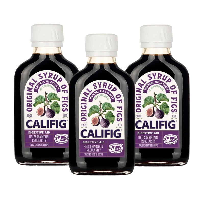 Califig Syrup of Figs | 3 pack | Natural Digestive Aid | Vegan | With Fig Extract | Helps Maintain Regularity | 3 X 100 ml