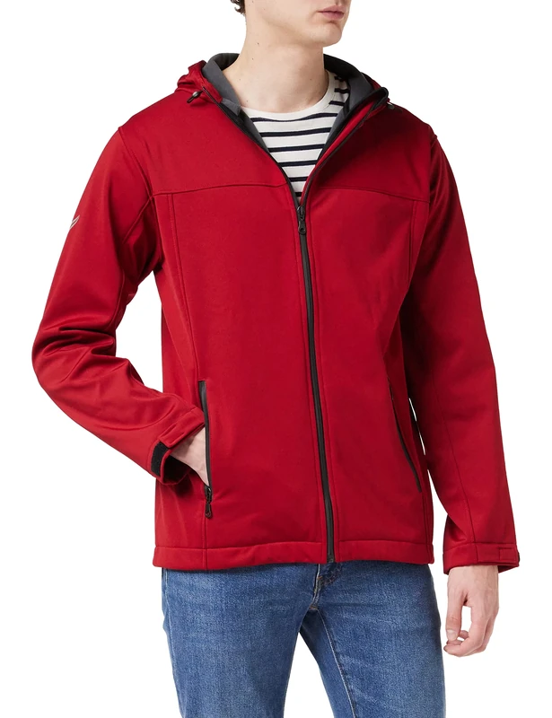 Trigema Men's 607904 Jacket, Rubin, L