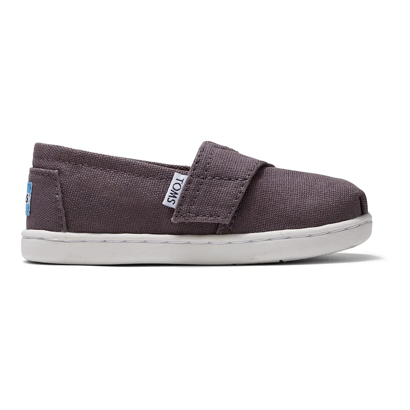 TOMS Tiny Alpargata Grey Canvas UK10.0