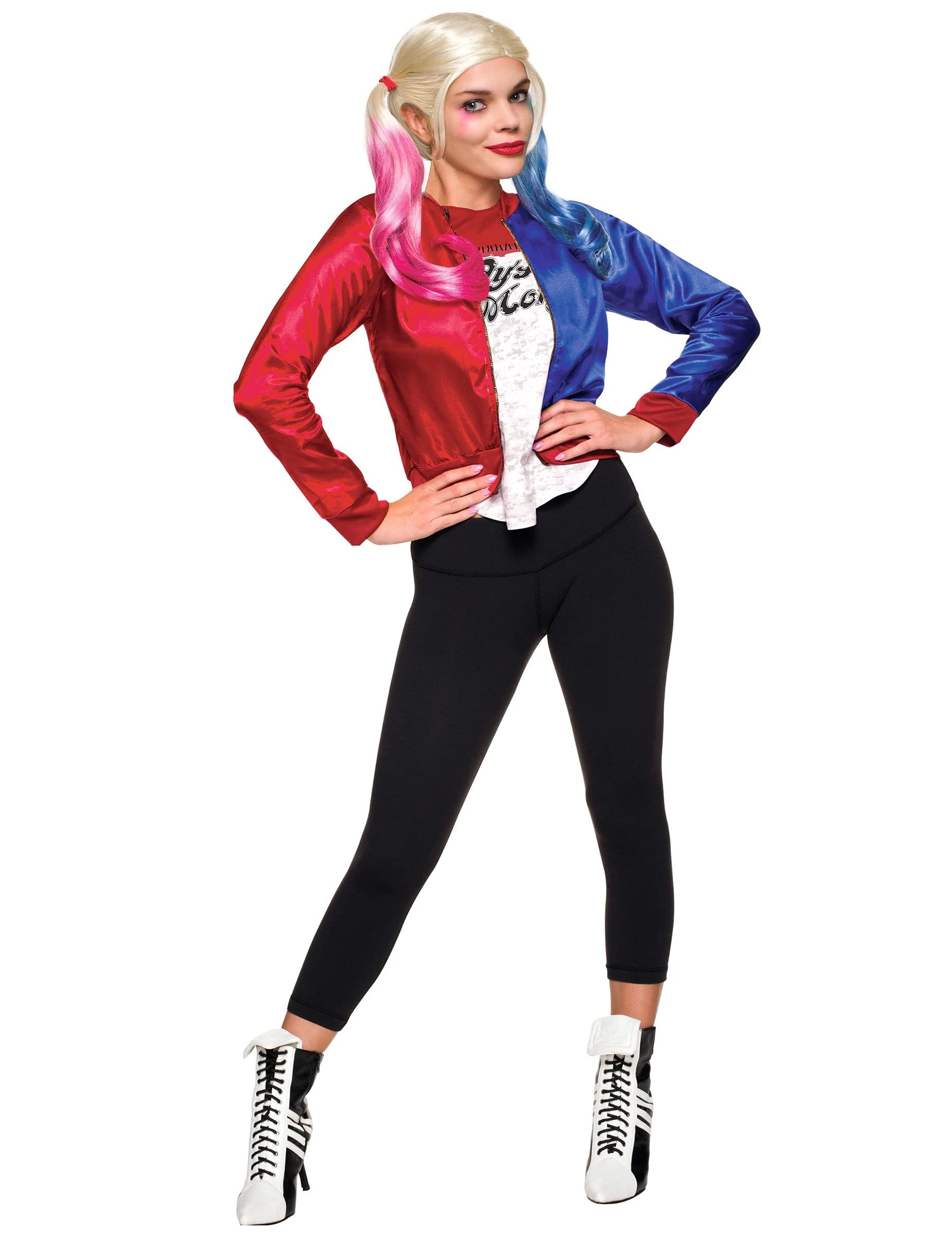 Generique - Harley Quinn jacket with t-shirt women Medium (UK 12)