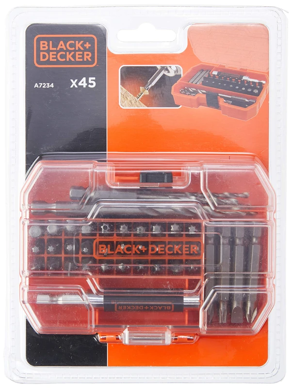 BLACK+DECKER A7235-XJ Drill Set - Orange (45-Piece)