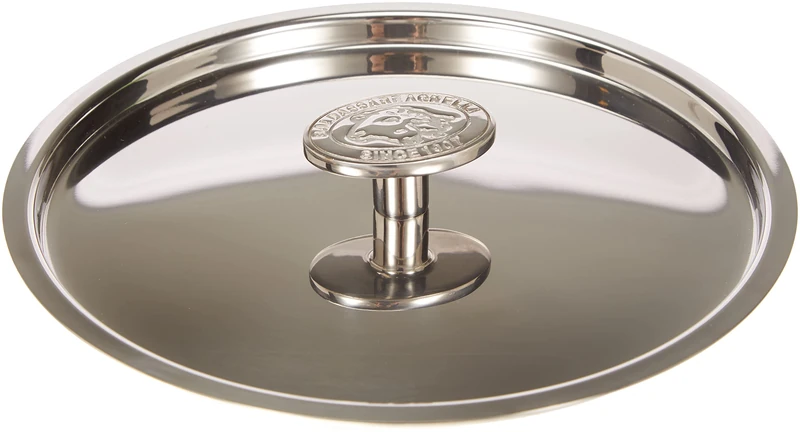 Pentole Agnelli Aluminium Inbox 1907 Lid with Steel Bridge, Diameter 20 Cm, Colour-Silver, Alloy