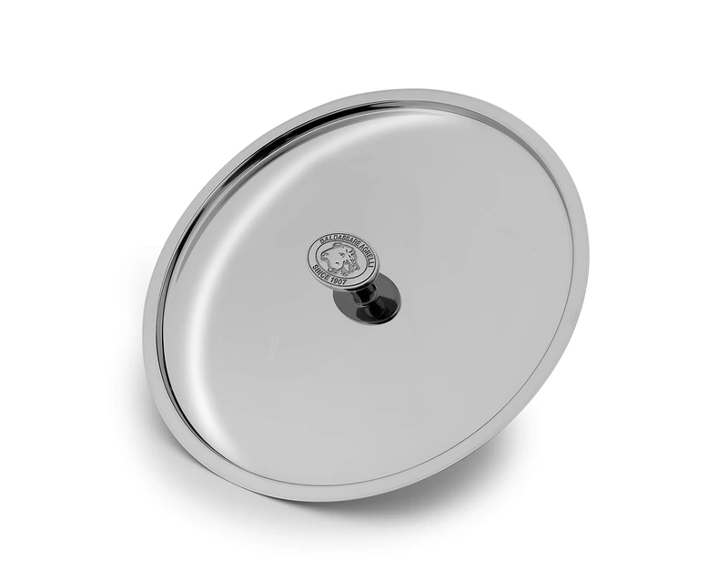 Pentole Agnelli Aluminium Inbox 1907 Lid with Steel Bridge, Diameter 16 Cm, Colour-Silver, Alloy