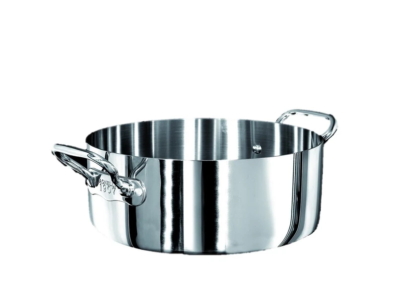 Pentole Agnelli Aluminium Inbox 1907 Casserole Pot With 2 Handles, Diameter - 36 Cm.