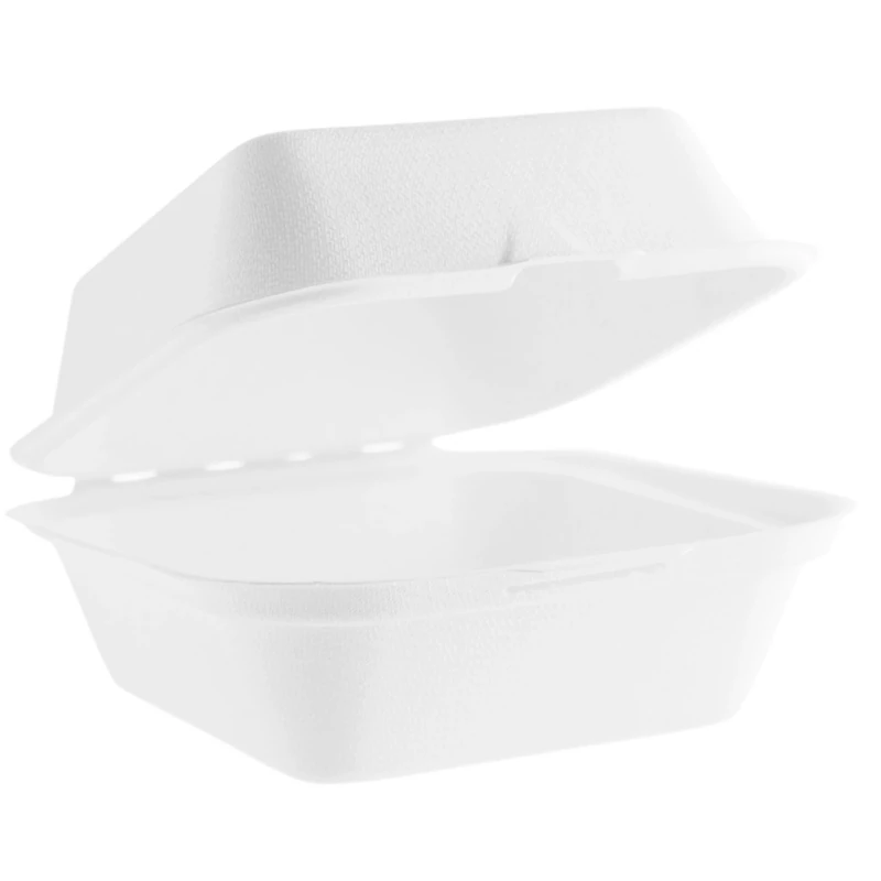 Vegware B003 bagasse burger box, 6" (Pack of 500)
