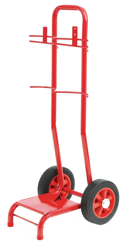 Firechief Svt2B Double Extinguisher Trolley with Bucket Bracket, Red