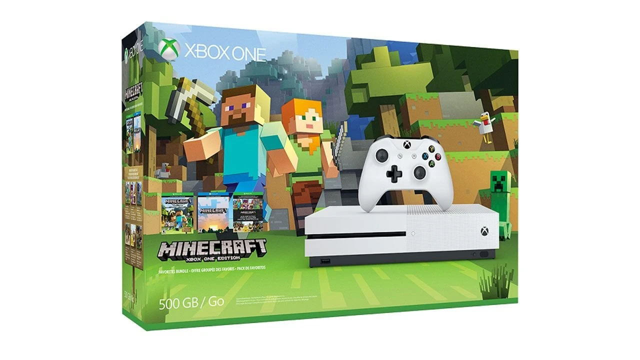 Xbox One S 500GB Console - Minecraft Bundle(US Version, Imported)