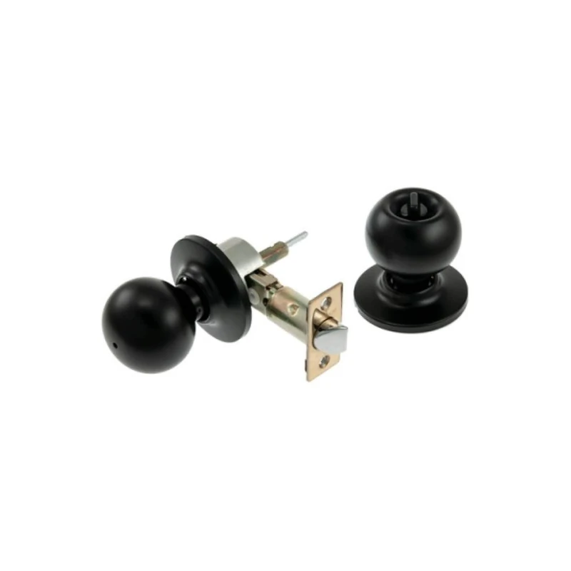 Tesa Assa Abloy 3903U0NE Ball Knobs Set for Doors Black Function 03