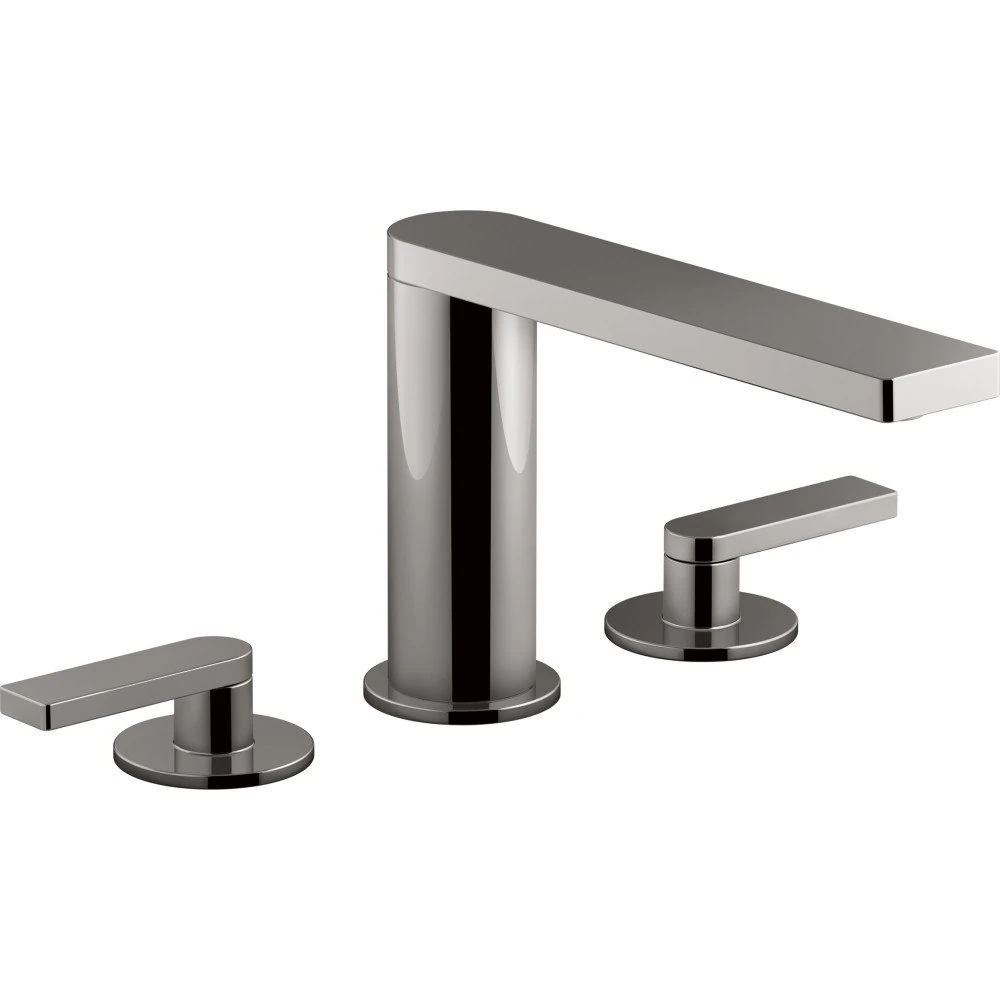 KOHLER K-73081-4-TT, Titanium Composed Deck-Mount Bath Faucet with Lever Handles