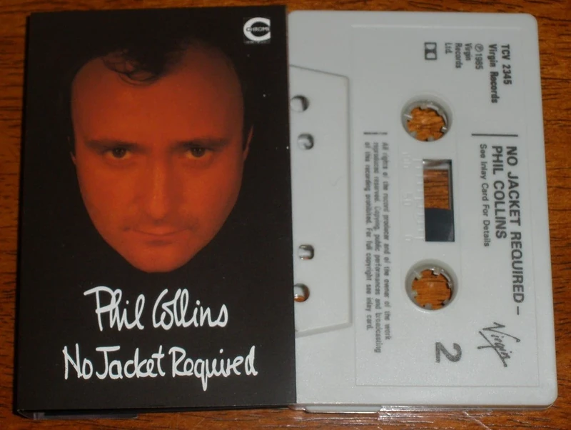 Phil Collins No Jacket Required - 1985 Chrome Audio Cassette - Image 1