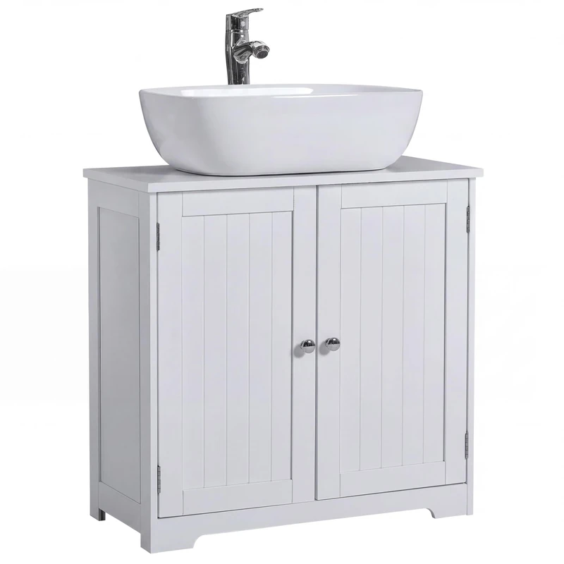 Bath Vida Priano Freestanding 2 Door Under Sink Cabinet, White