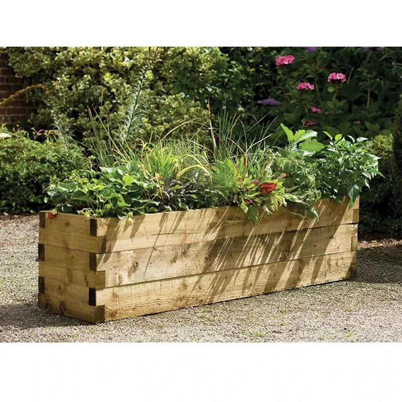 Forest Garden 180cm x 45cm Pressure Treated Caledonian Trough, 250 litre