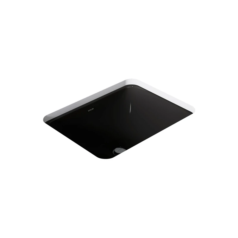 Kohler K-20000-7 Black Caxton Rectangle 20-5/16 in. x 15-3/4 in. Undermount Bathroom Sink