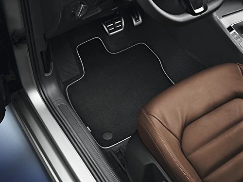 Volkswagen Fuãÿ Premium Velour Mats Original VW Golf Sportsvan (2004 On) Black Front and Rear Set of 4 517061270 WGK