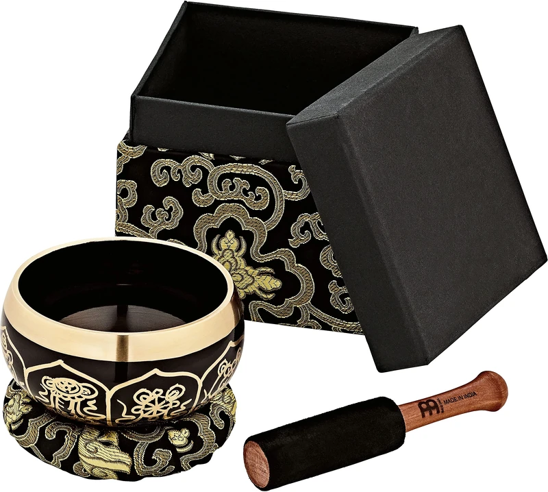 MEINL Singing Bowl - ORNAMENTAL SERIES - 10.5cm / 4,13" - 400g / 14.11 oz (SB-OR-400-BK)