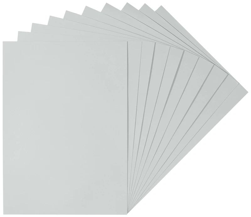 Herlitz 227108 Drawing Card 50 x 70 cm, White (Pack of 10) Grey