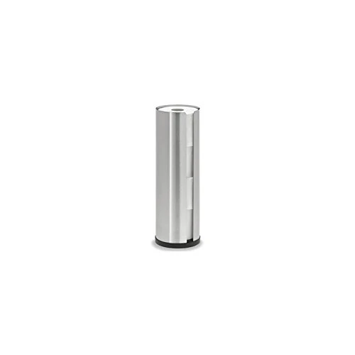 Dolphin Dispensers AH069-4 Stainless Steel Spare Enclosed Holder, Holds 4 Toilet Rolls, 155 mm Diameter x 455 mm H - Image 1