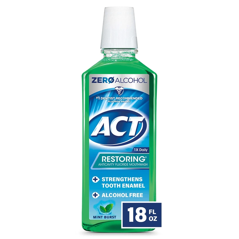 ACT Restoring Anticavity Fluoride Mouthwash - Mint Burst, 18 oz
