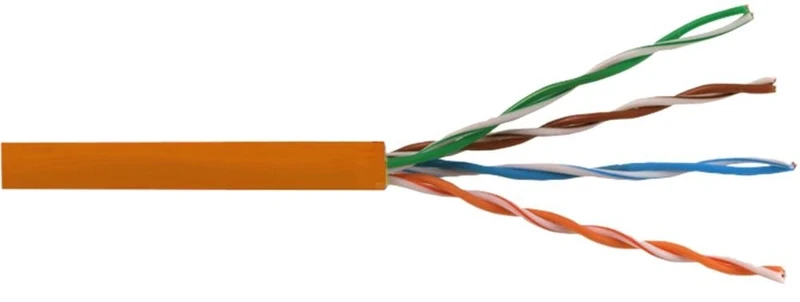 Pro Power CAT6LSORG305 m Cat6 LSOH Cable, Orange, 305 m