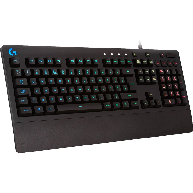 Logitech G213 Prodigy Gaming Keyboard, RGB Lightsync Backlit Keys, Spill-Resistant, Customizable Keys, Dedicated Multi-Media Keys, QWERTZ German Layout