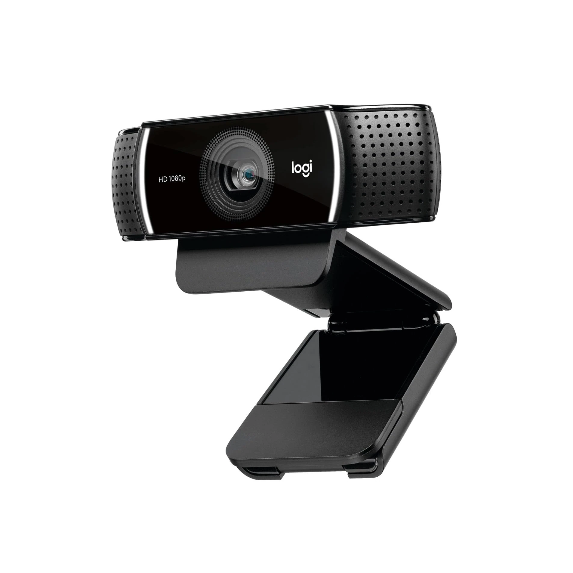 Logitech C922 Pro Stream Webcam, HD 1080p/30fps or HD 720p/60fps Hyperfast Streaming, Stereo Audio, HD light correction, Autofocus, For YouTube, Twitch, XSplit, PC/Mac/Laptop/Macbook/Tablet - Black