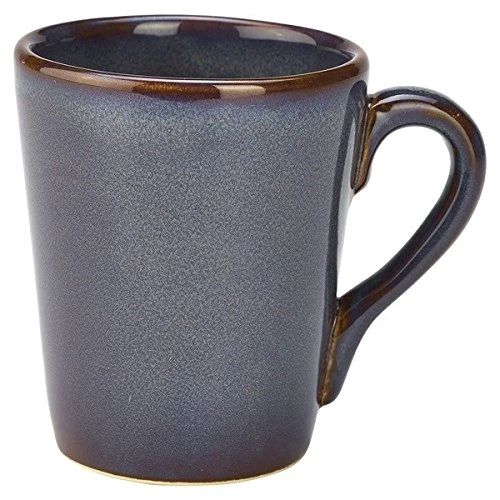 Genware MUG-BL32 Terra Stoneware Rustic Mug, 32 cL/11.25 oz., Blue (Pack of 12)