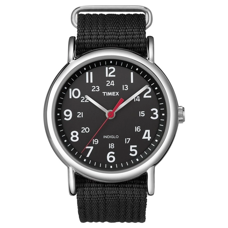 Timex Weekender Slip-Thru Watch - Black/Black