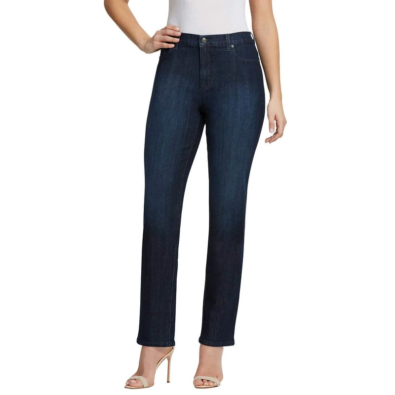 Gloria Vanderbilt Women's Amanda Classic Tapered Jean, Blue, 20 Plus