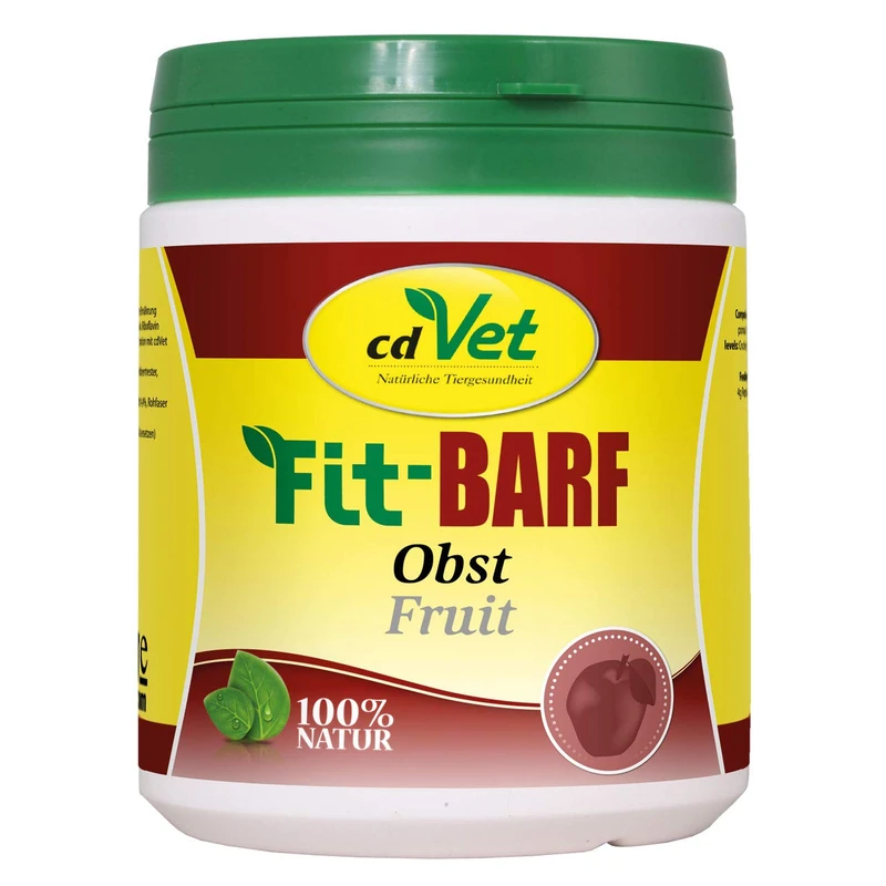 cdVet Naturprodukte Fit-BARF Fruit 2,5 kg - Dog & Cat - grain-free - balanced nutrition in raw feeding - vitamins - rich in folic acid - fiber - alternative to vegetables - BARF -