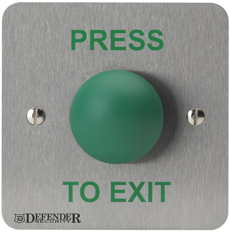 Defender Security DEF-0657-1PTE Domed Press to Exit Button