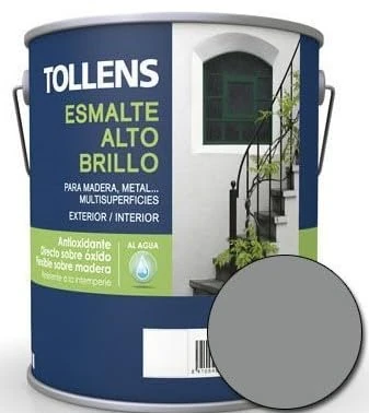 Materis High Gloss Medium Grey 4 Litre - Image 1
